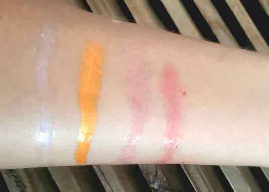 Sun Drenched Nourishing  Lip Oils with UV A&V Protection